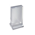 Azar Displays The Imperial Collection: Vertical Acrylic Block on Base 5"W X 7"H 104510